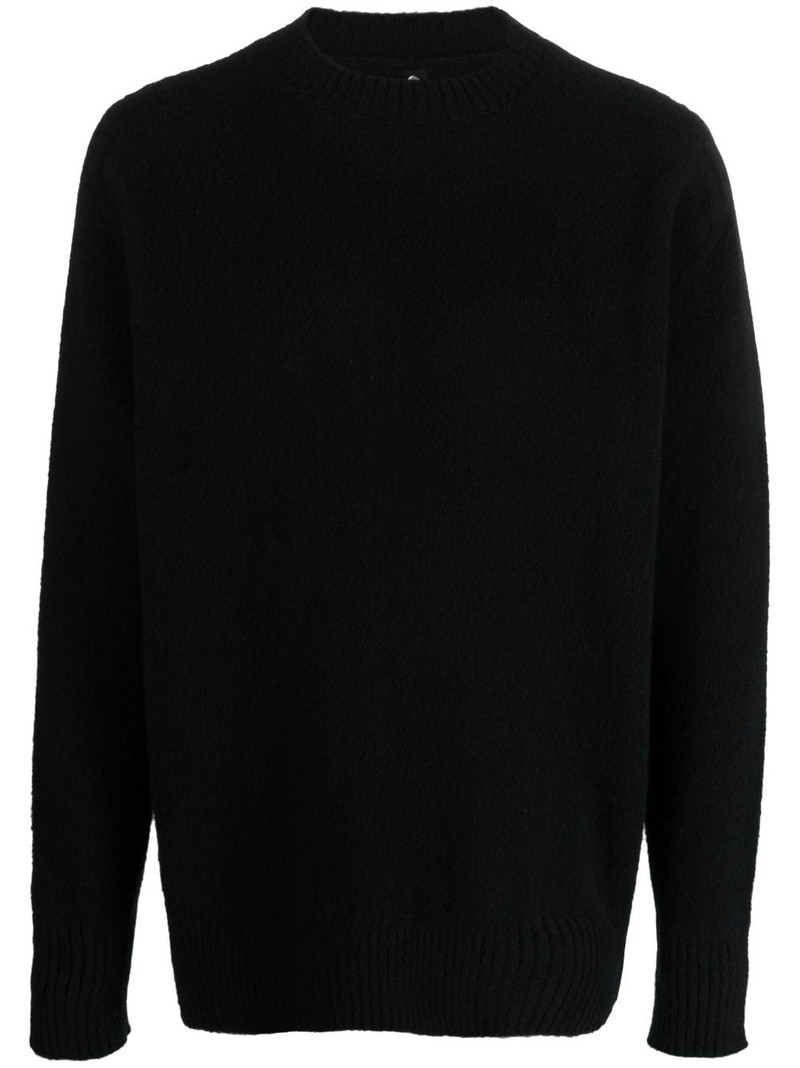 logo-print wool jumper 1