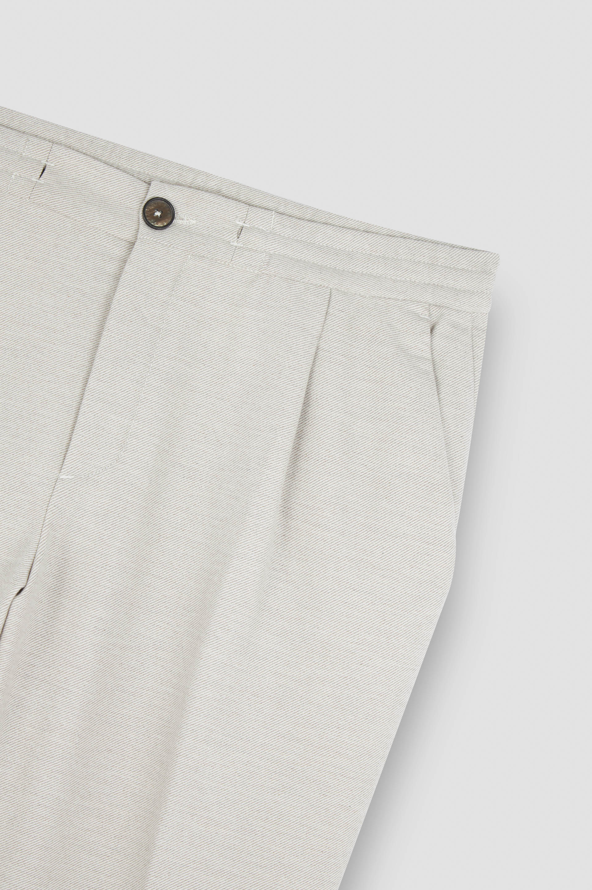 CASHMERE COTTON CHINO TROUSERS WITH PINCE - 5