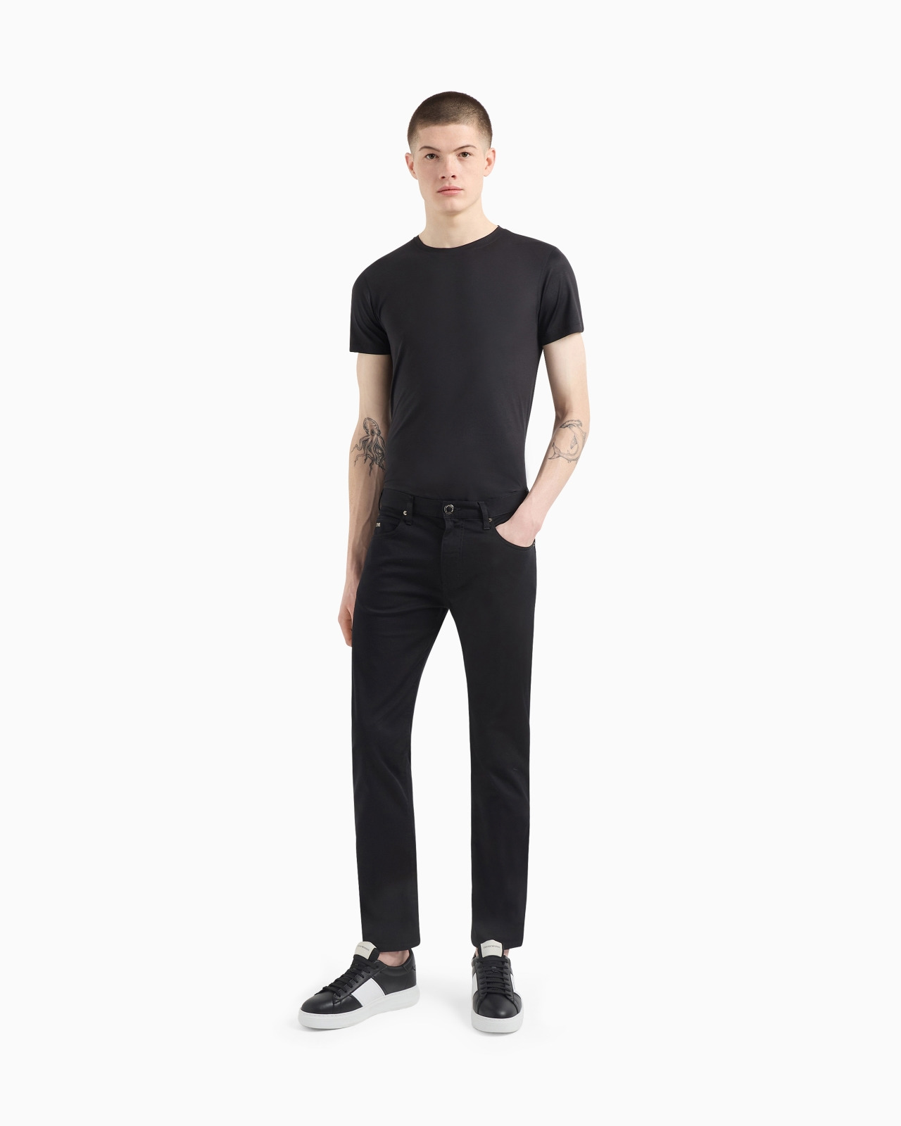 J45 Regular-fit, stretch-gabardine jeans - 2