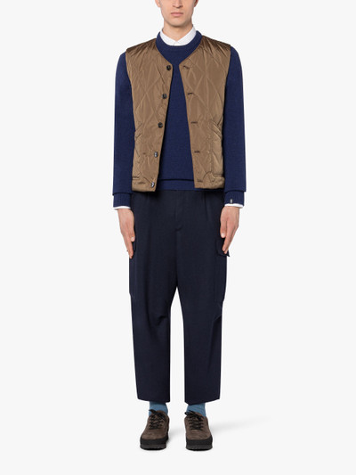 Mackintosh NAVY WOOL CARGO TROUSERS outlook