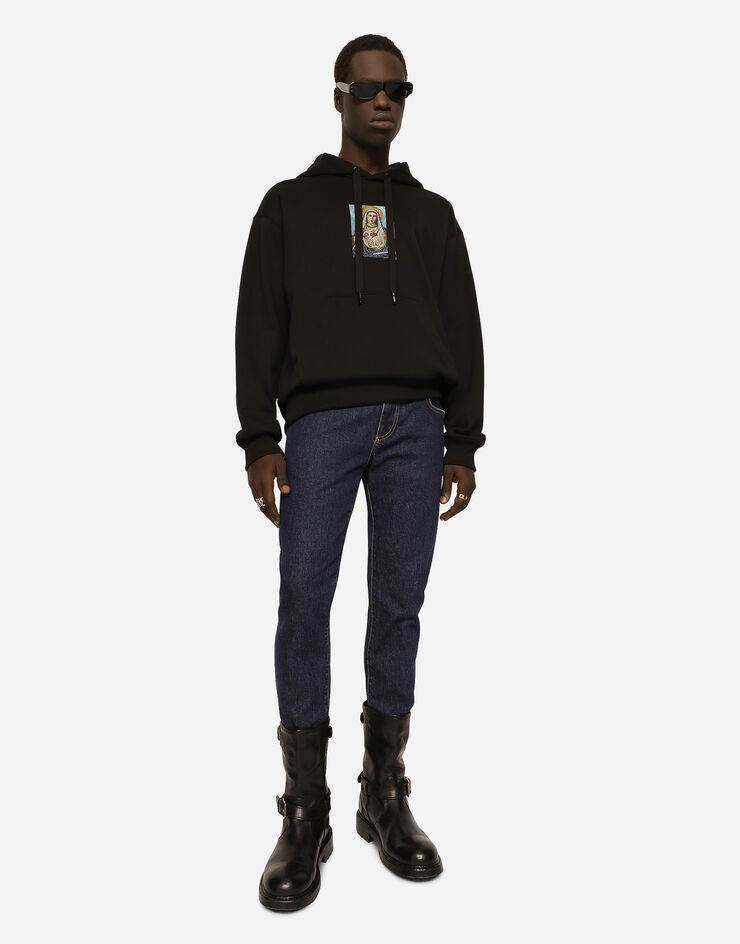 Washed skinny fit stretch denim jeans - 6