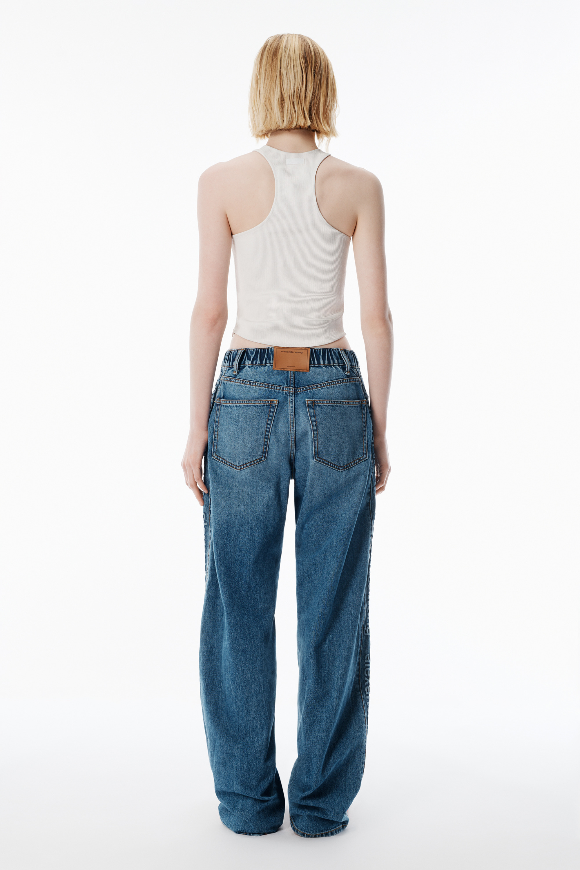Deep Blue Logo Panel Balloon Jogger - 4