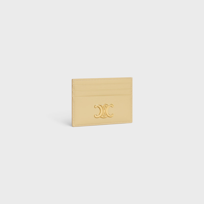 CELINE CARD HOLDER TRIOMPHE IN Shiny calfskin outlook
