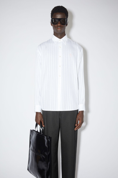 Acne Studios Button-up stripe shirt - White outlook