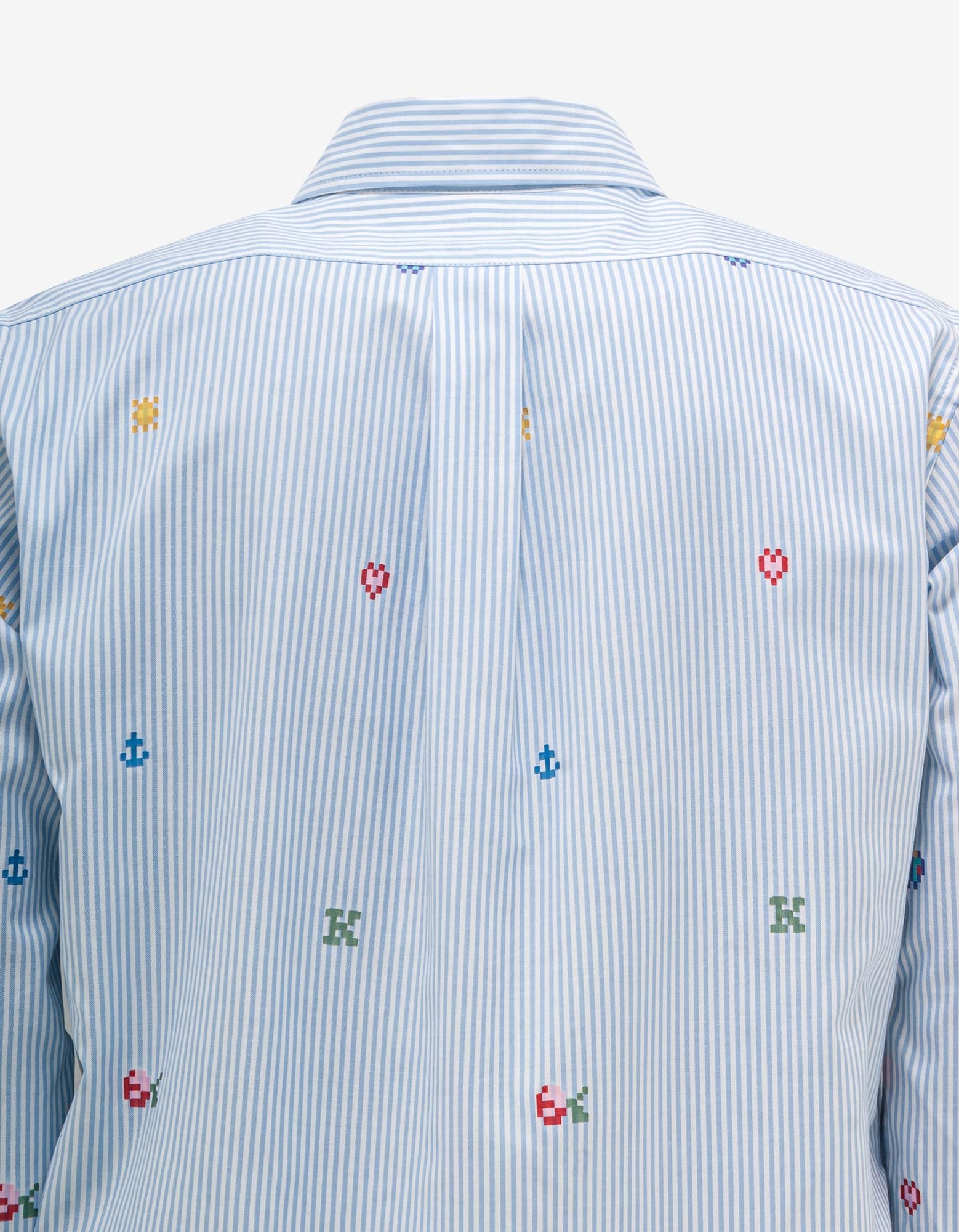 Blue 'Kenzo Pixel' Striped Shirt - 4