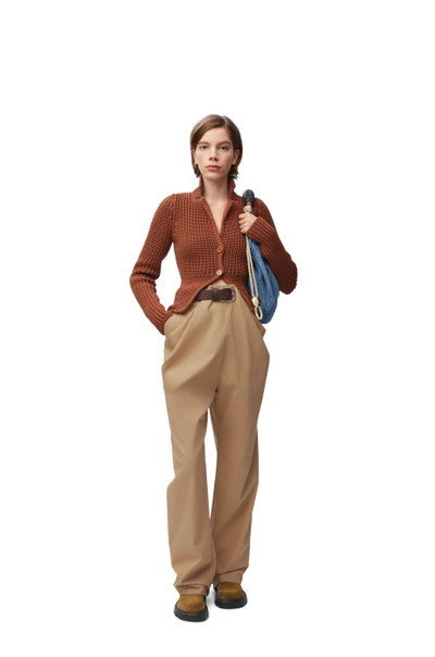 Loewe Draped trousers in cotton outlook