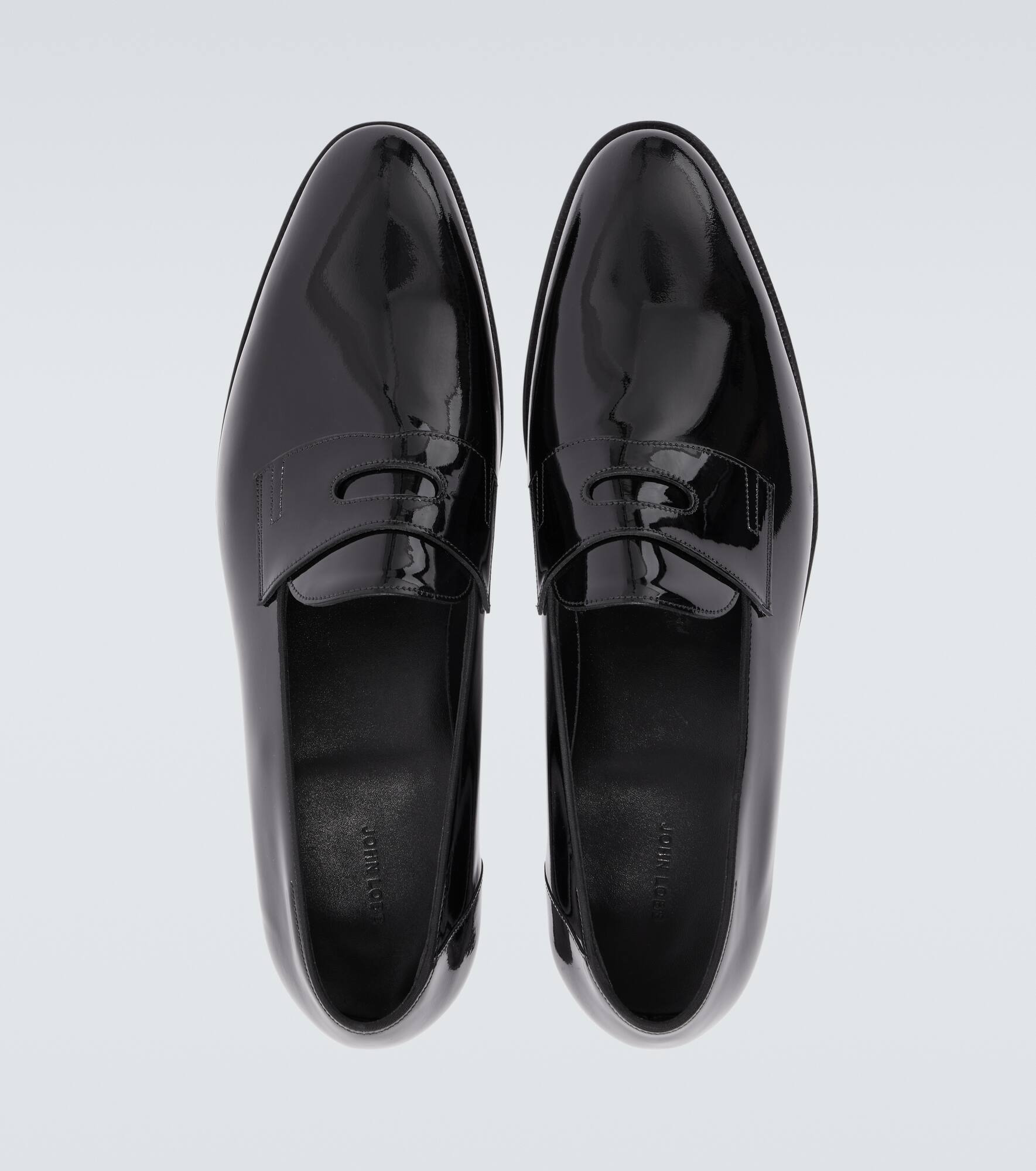Jamie patent leather penny loafers - 4