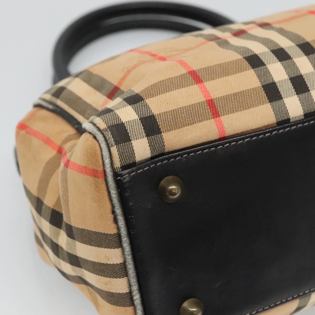 Burberry Nova Check Hand Bag Canvas Beige - 16
