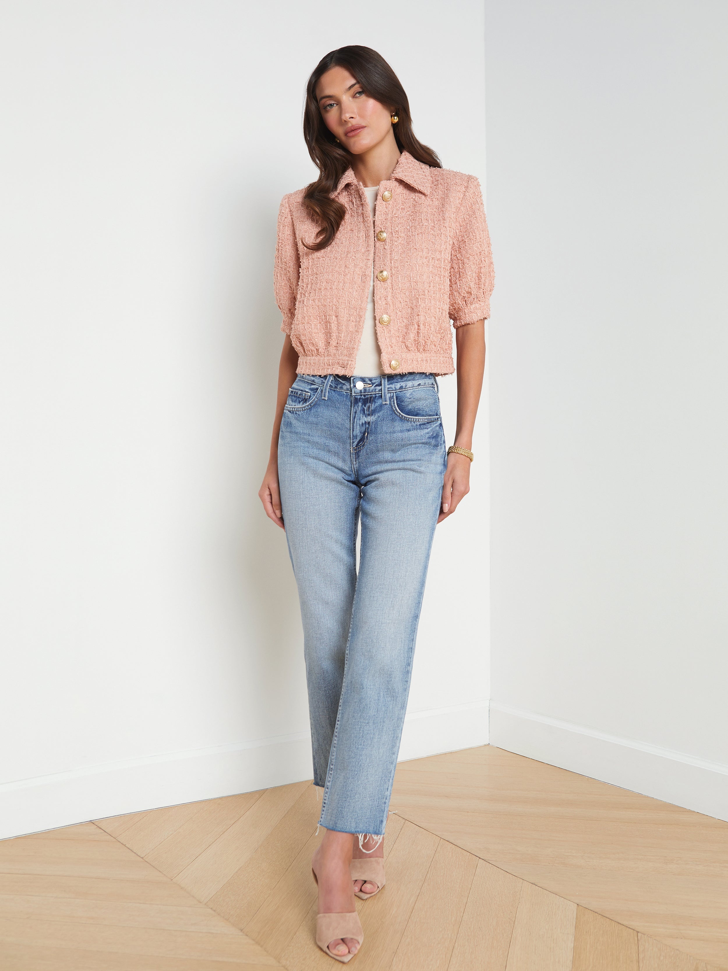 Cove Cropped Tweed Jacket - 4