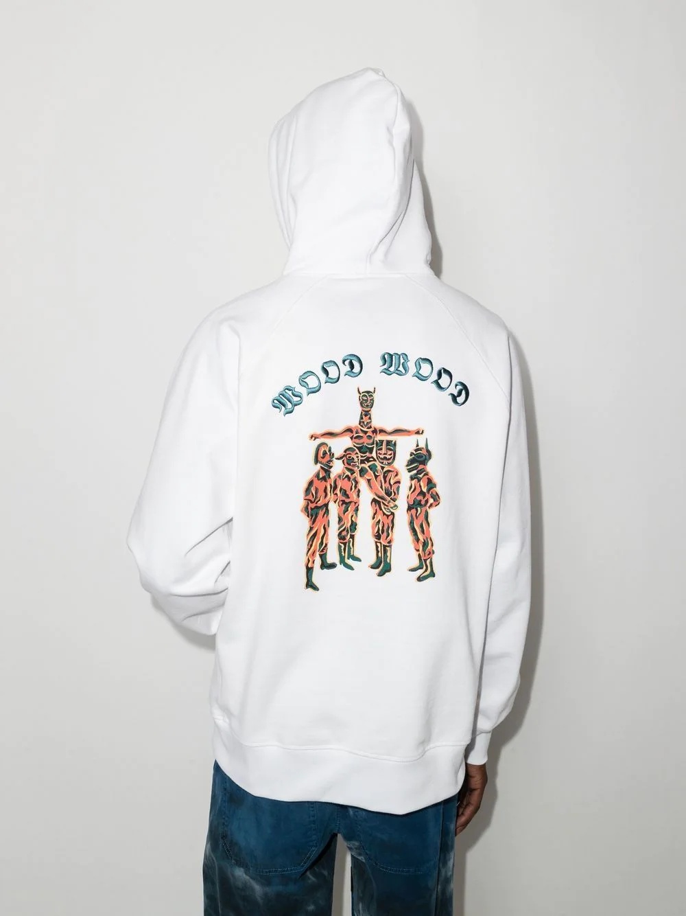 embroidered logo hoodie - 3