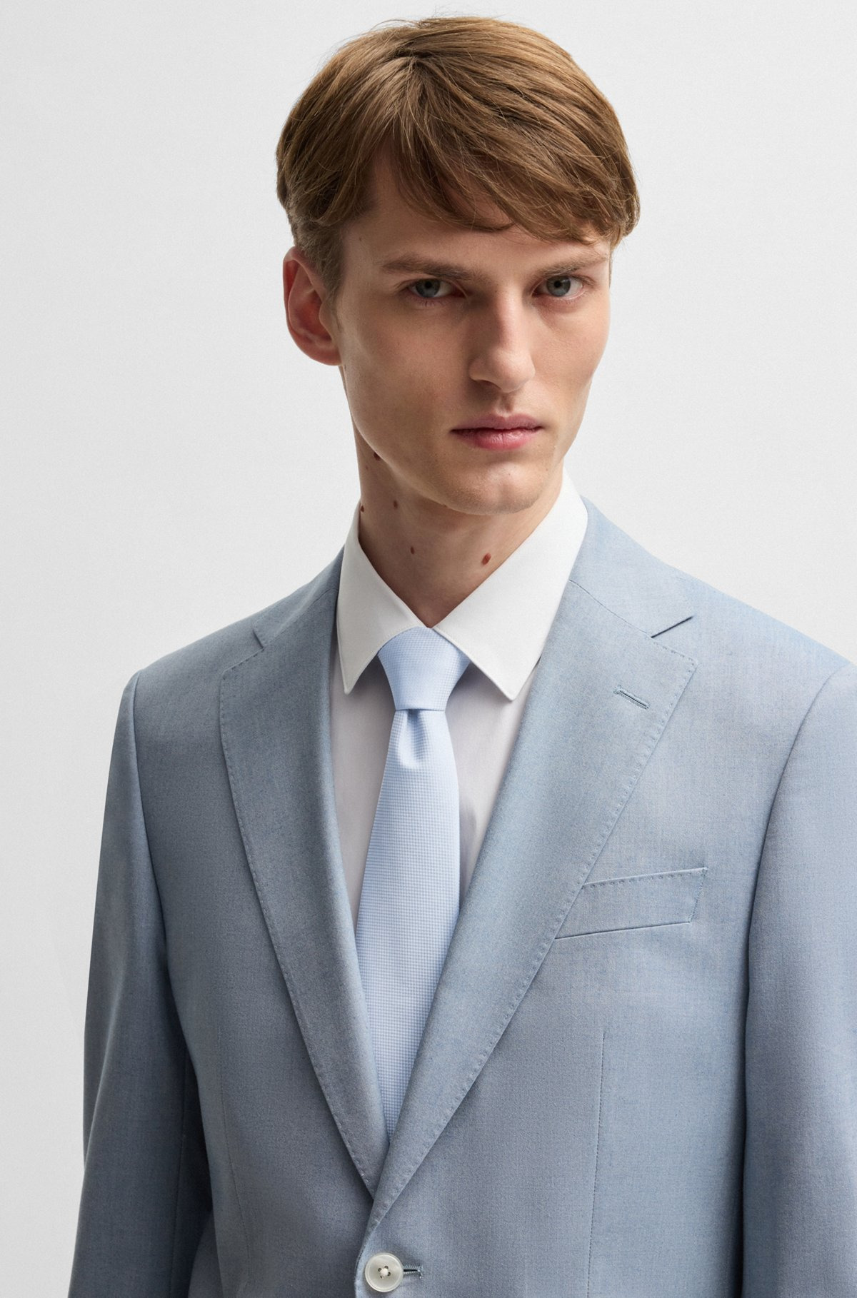 MICRO-PATTERN JACQUARD TIE WITH SILK - 2