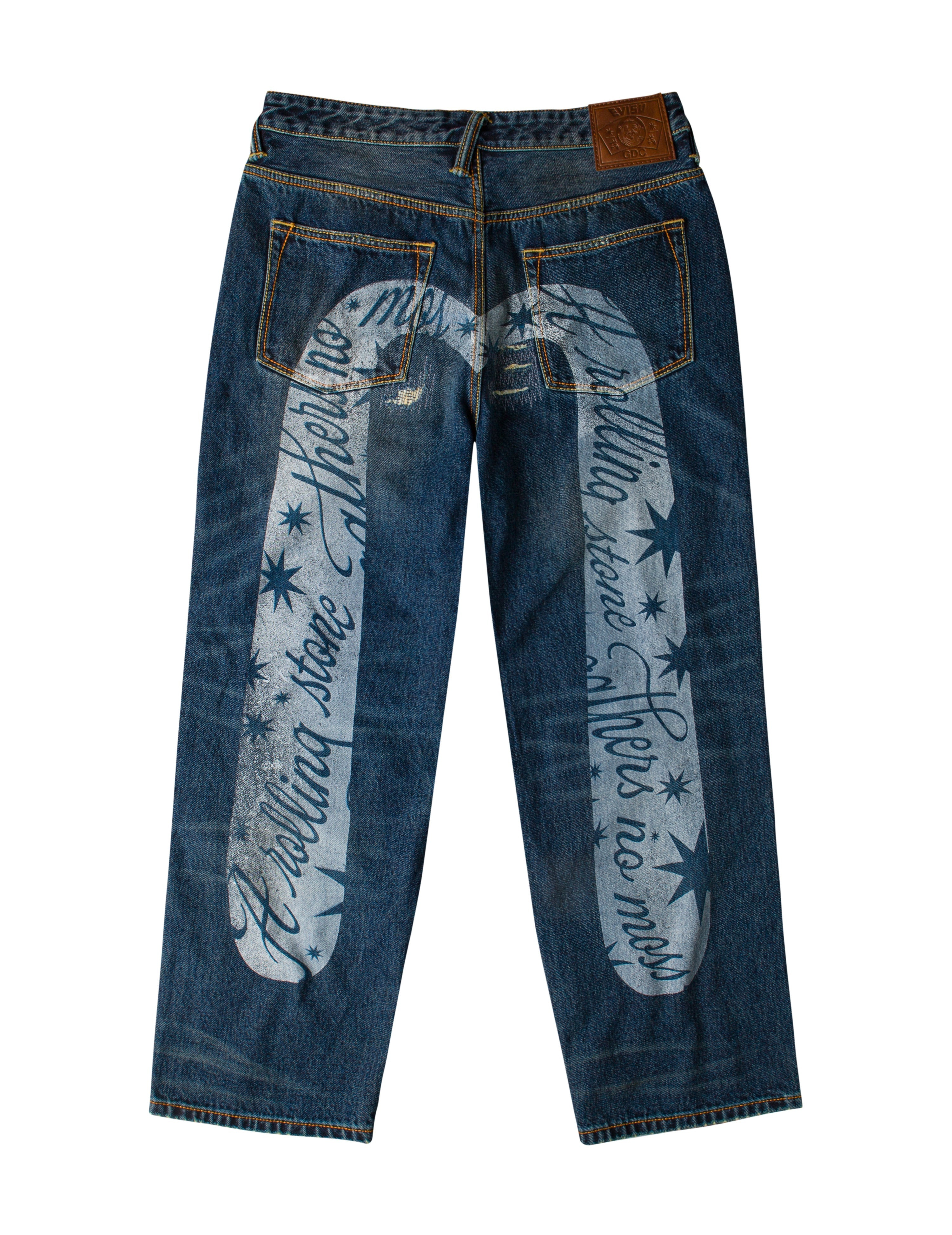 EVISU X GDC Daicock Print Relax Fit Jeans - 14