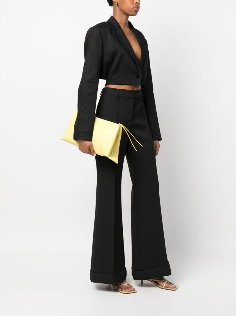 Jil Sander logo-debossed clutch bag outlook