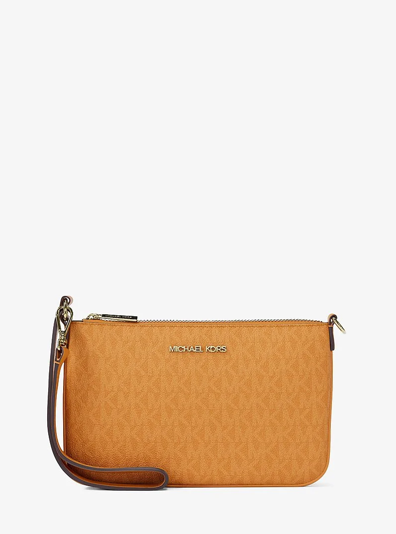 Jet Set Small Signature Logo Convertible Wristlet - 1