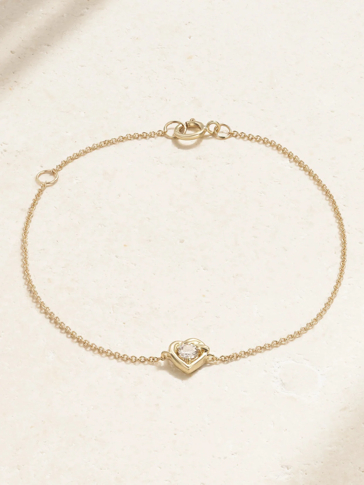 Tie The Knot 10-karat Gold Diamond Bracelet - 1