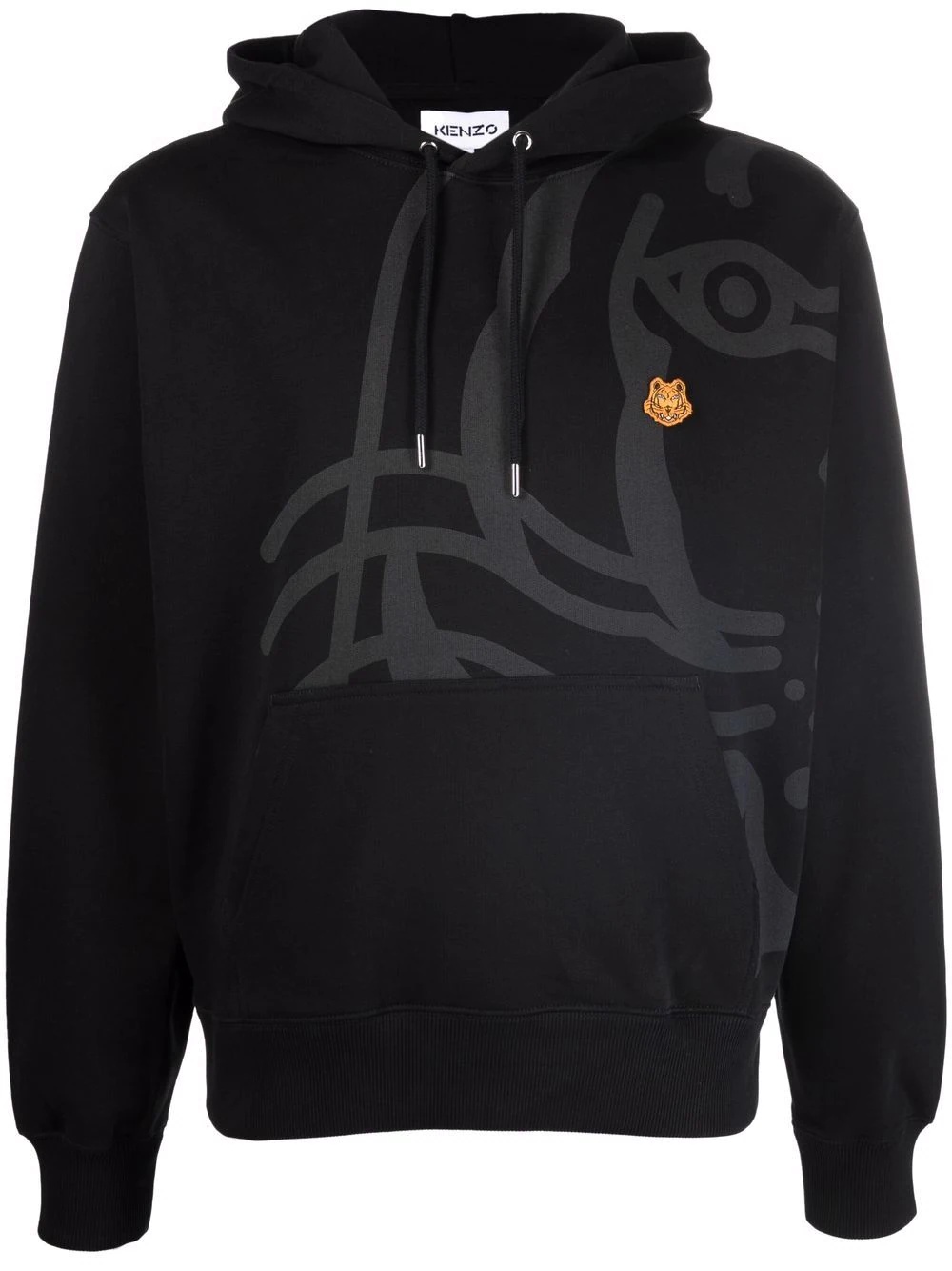 tiger logo hoodie - 1