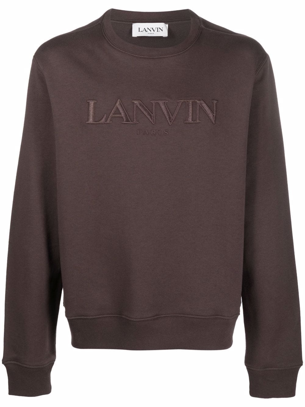 logo-embroidered crew-neck sweatshirt - 1