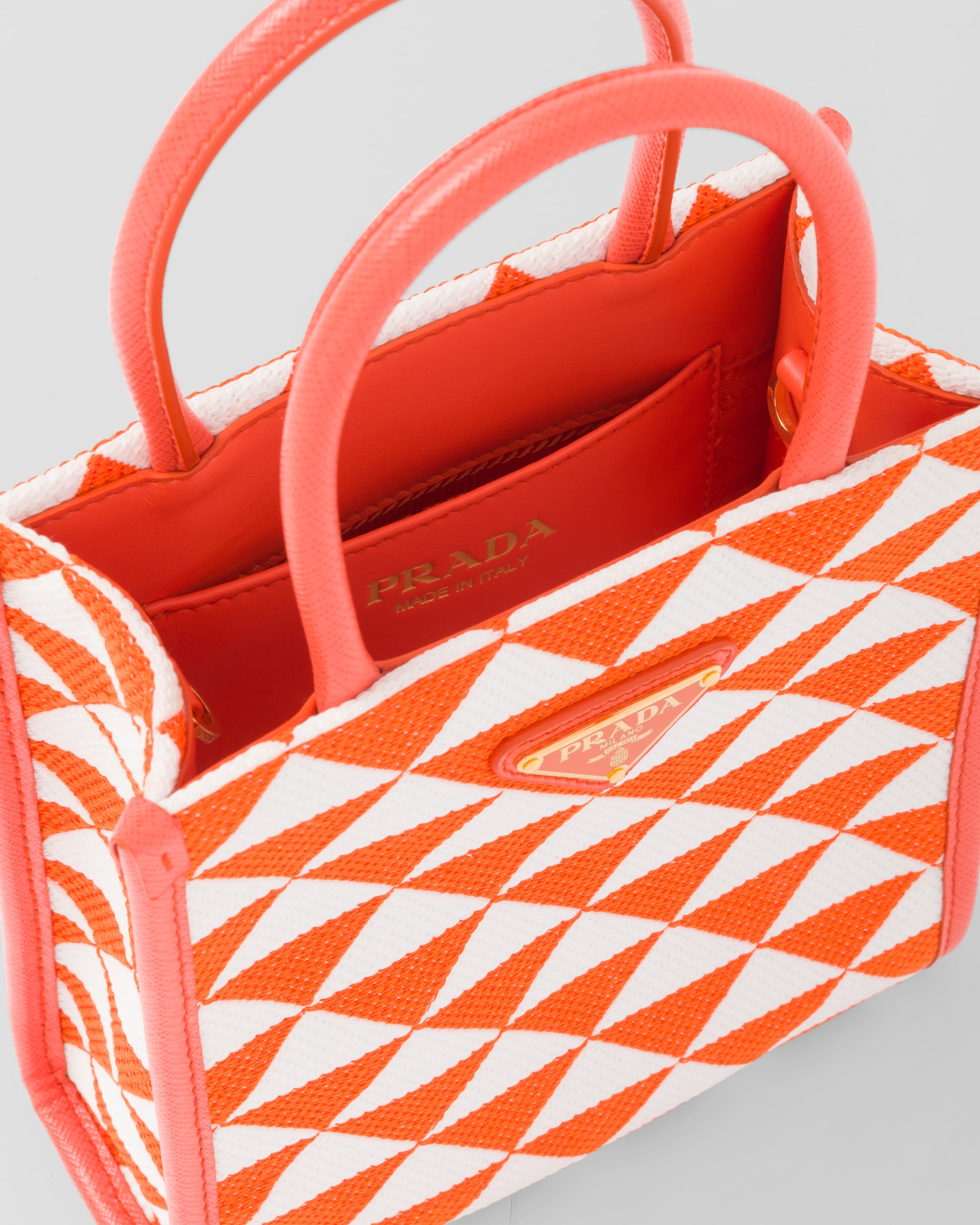 Prada Symbole embroidered fabric mini bag - 5
