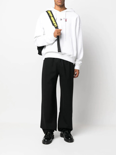 Off-White embroidered logo straight-leg sweatpants outlook