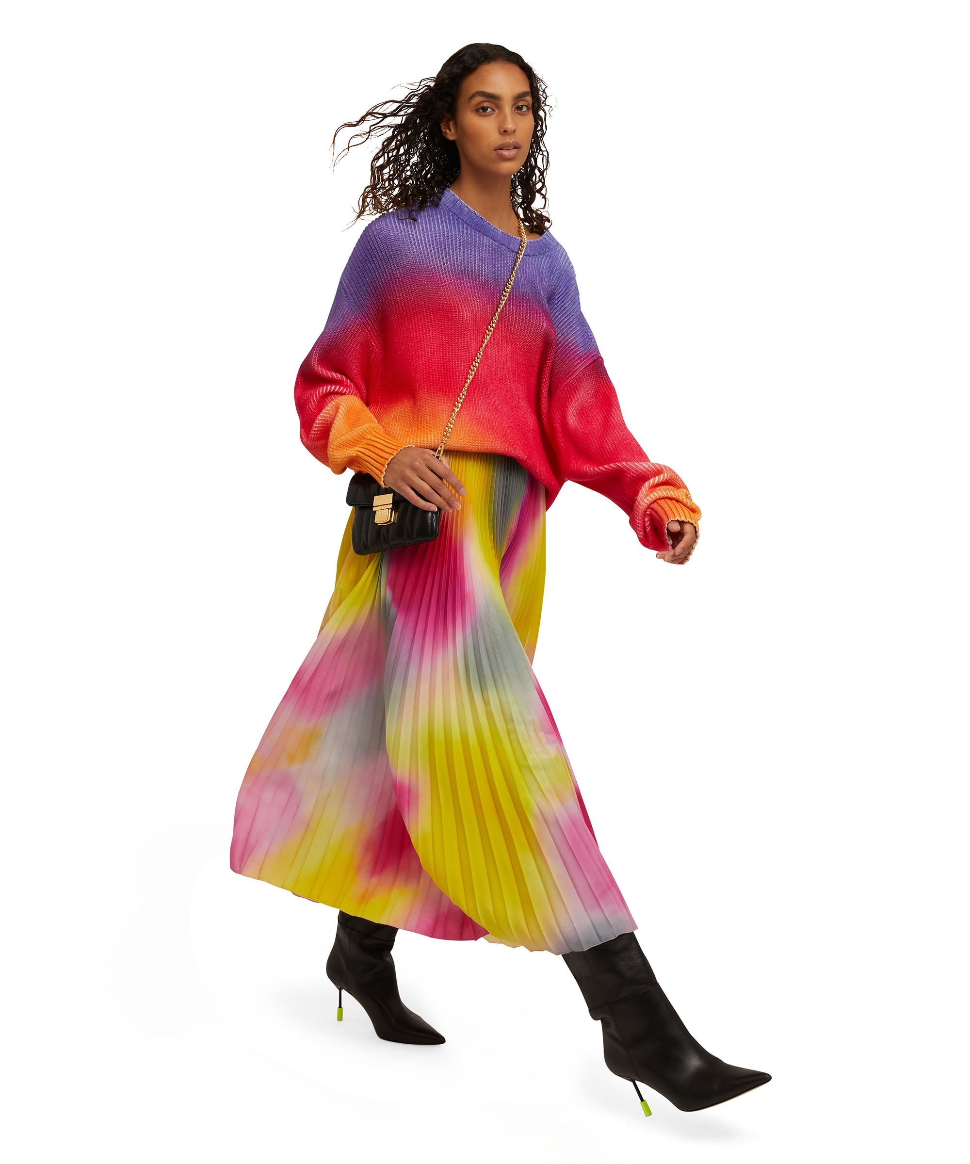 Cotton tie dye crewneck sweater - 5