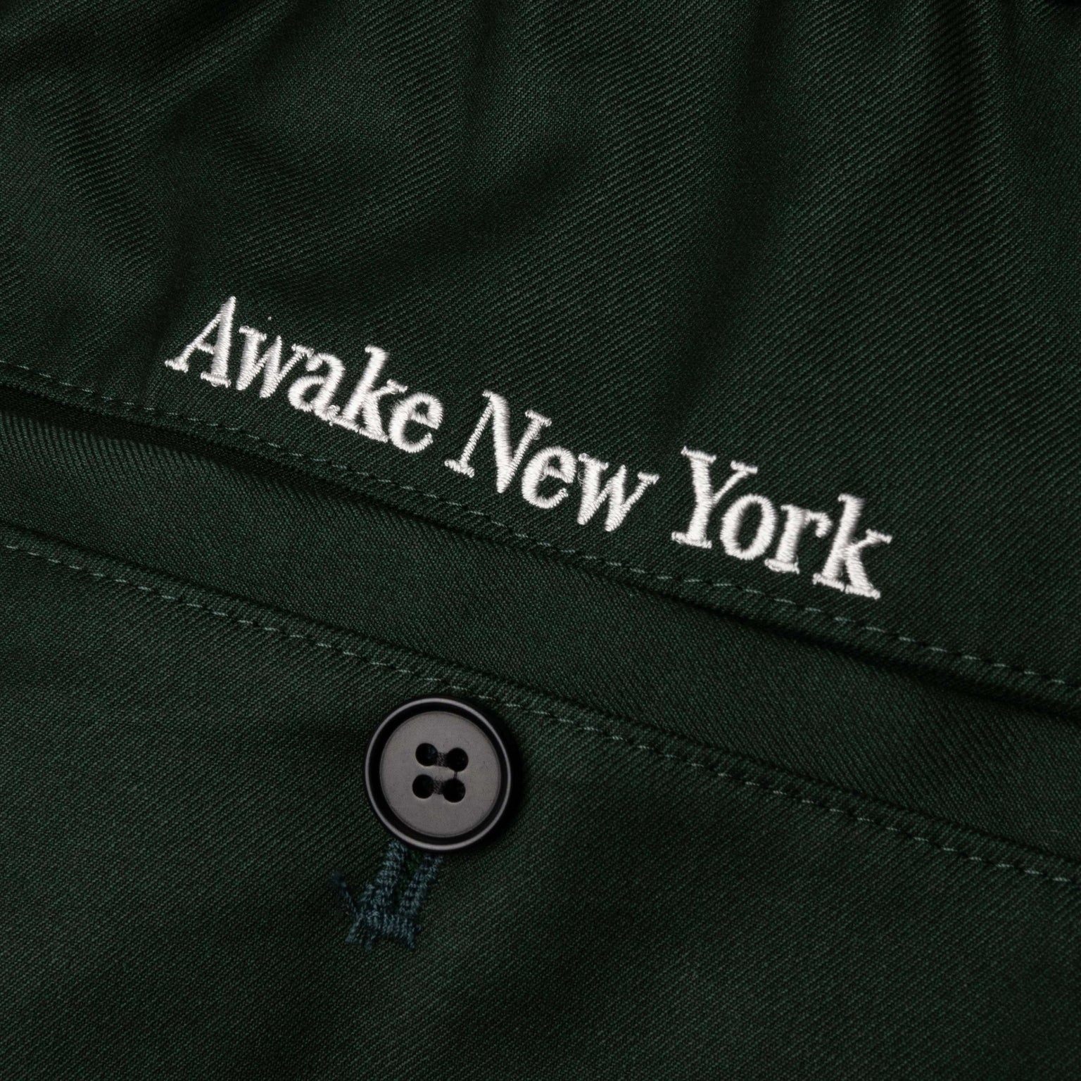 LIGHTWEIGHT WOOL ELASTICATED WOVEN PANT - FOREST GREEN - 4