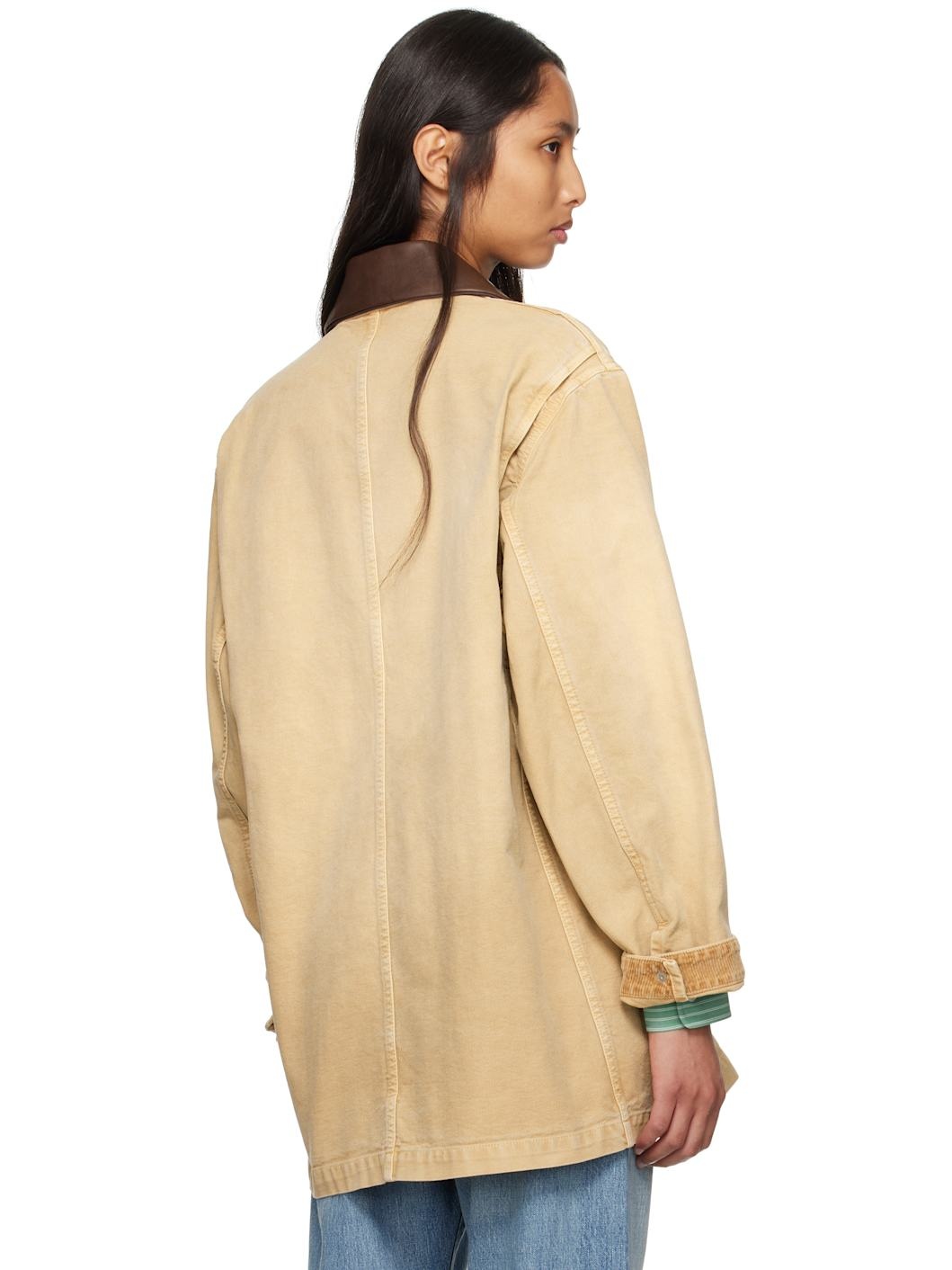 Beige Organic Cotton Duck Jacket - 3