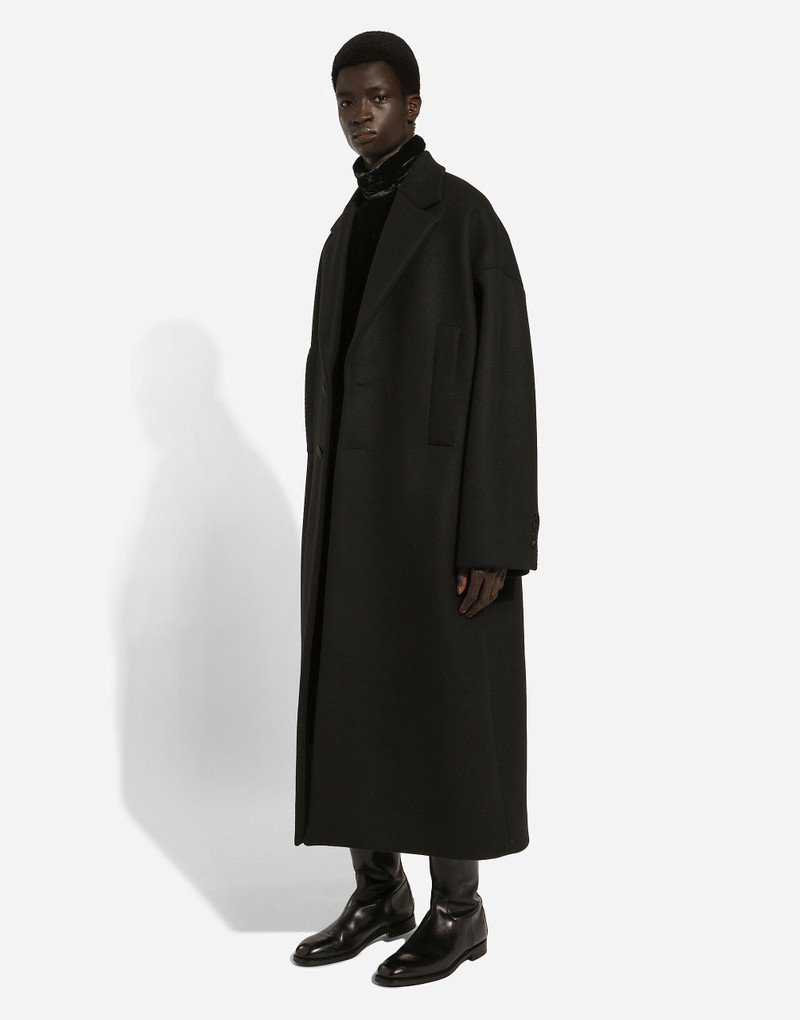 Oversize single-breasted wool coat 6