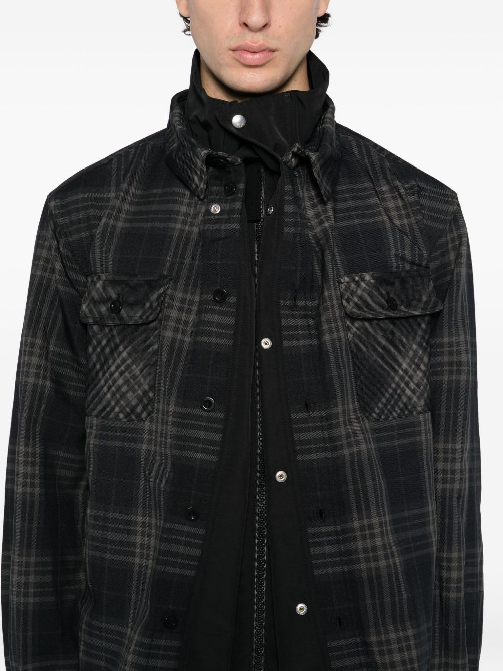 plaided jacket - 5