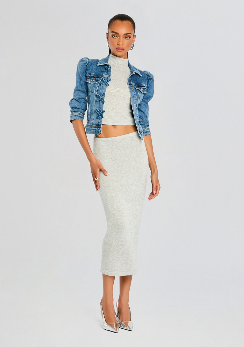 RETROFÊTE MAUVE DENIM JACKET outlook