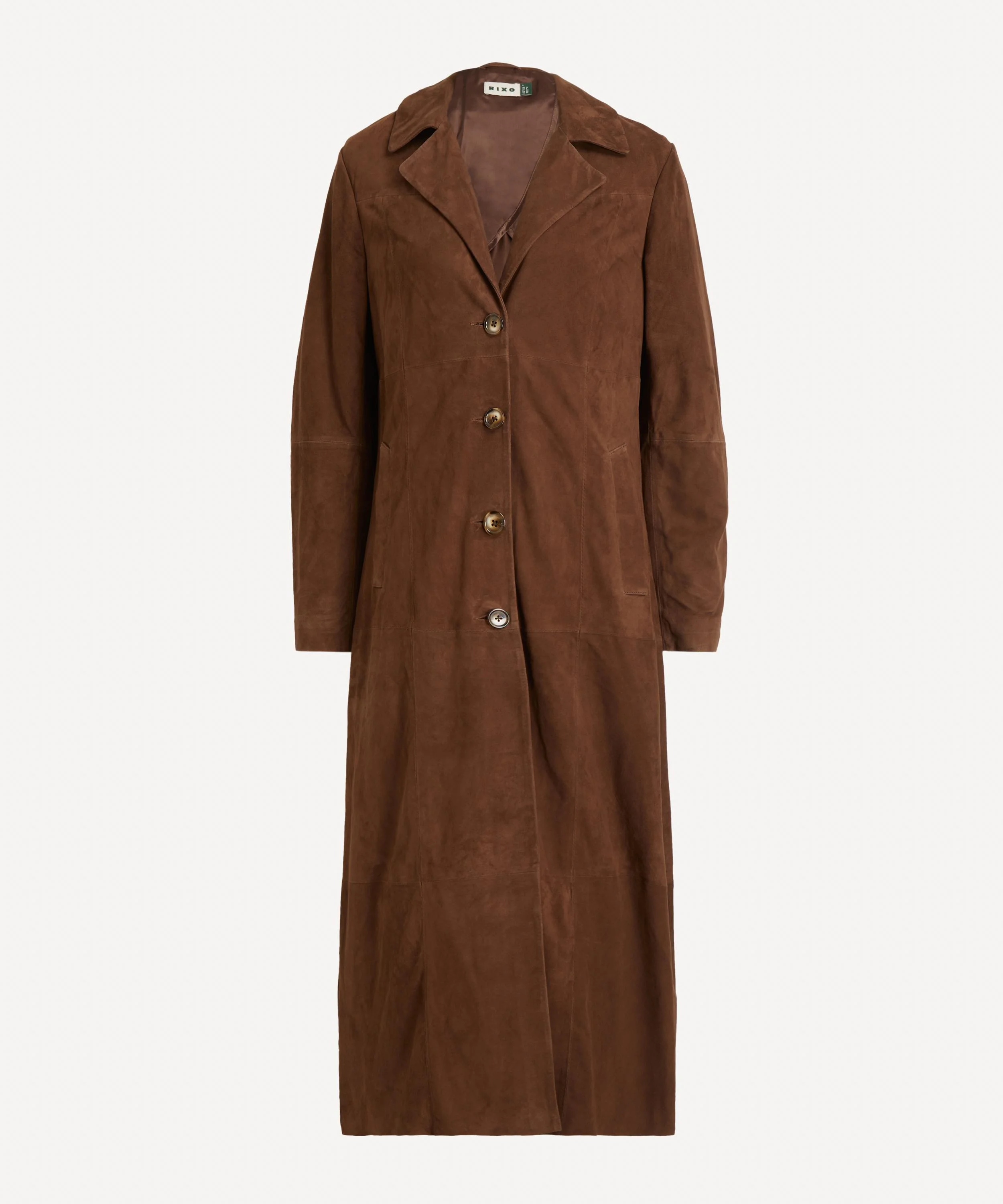 Astraea Brown Suede Coat - 1
