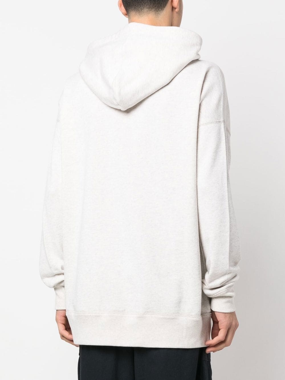 logo-print drawstring hoodie - 4