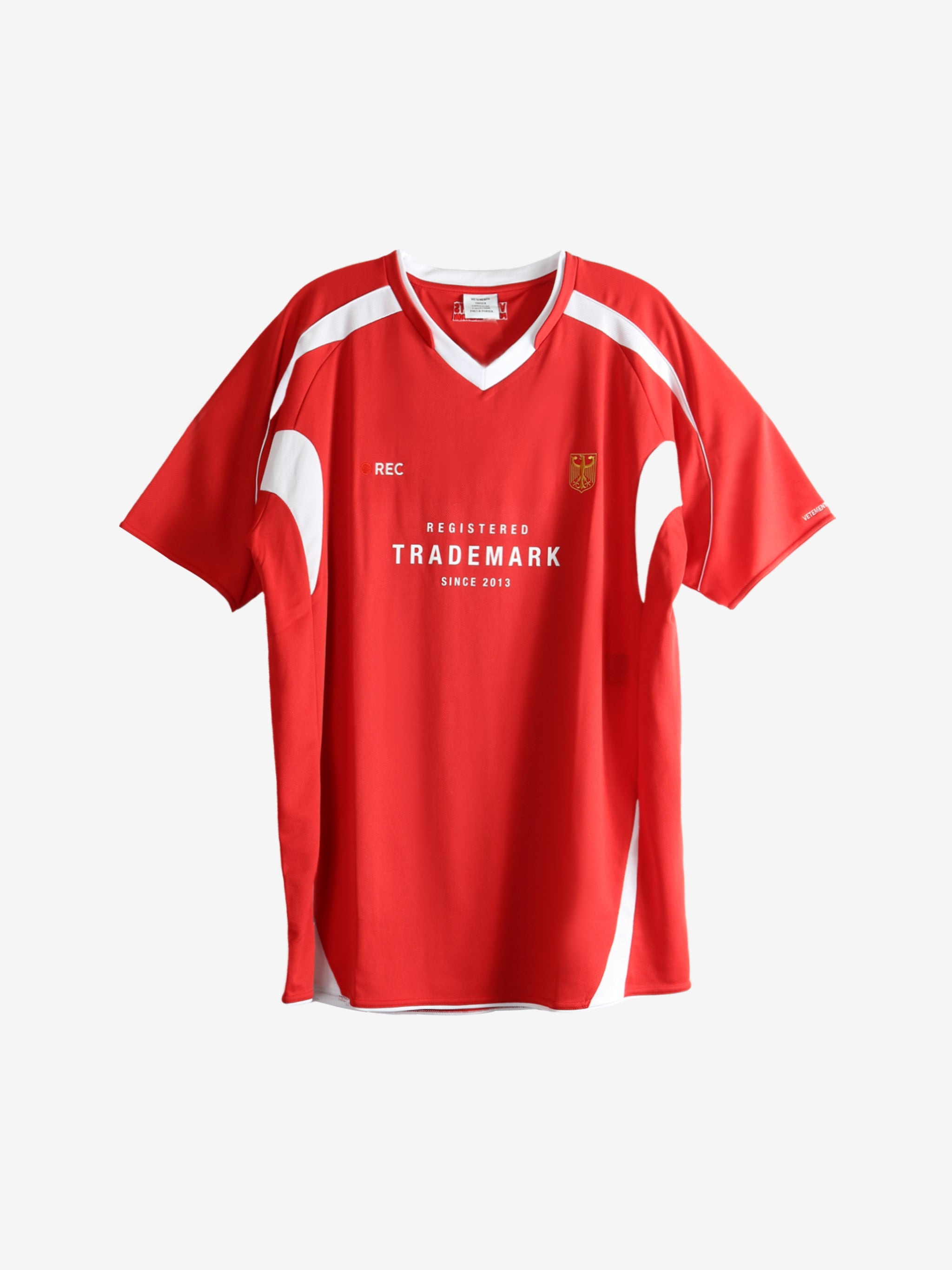VETEMENTS - Men Trademark Football Jersey T-Shirt - 4