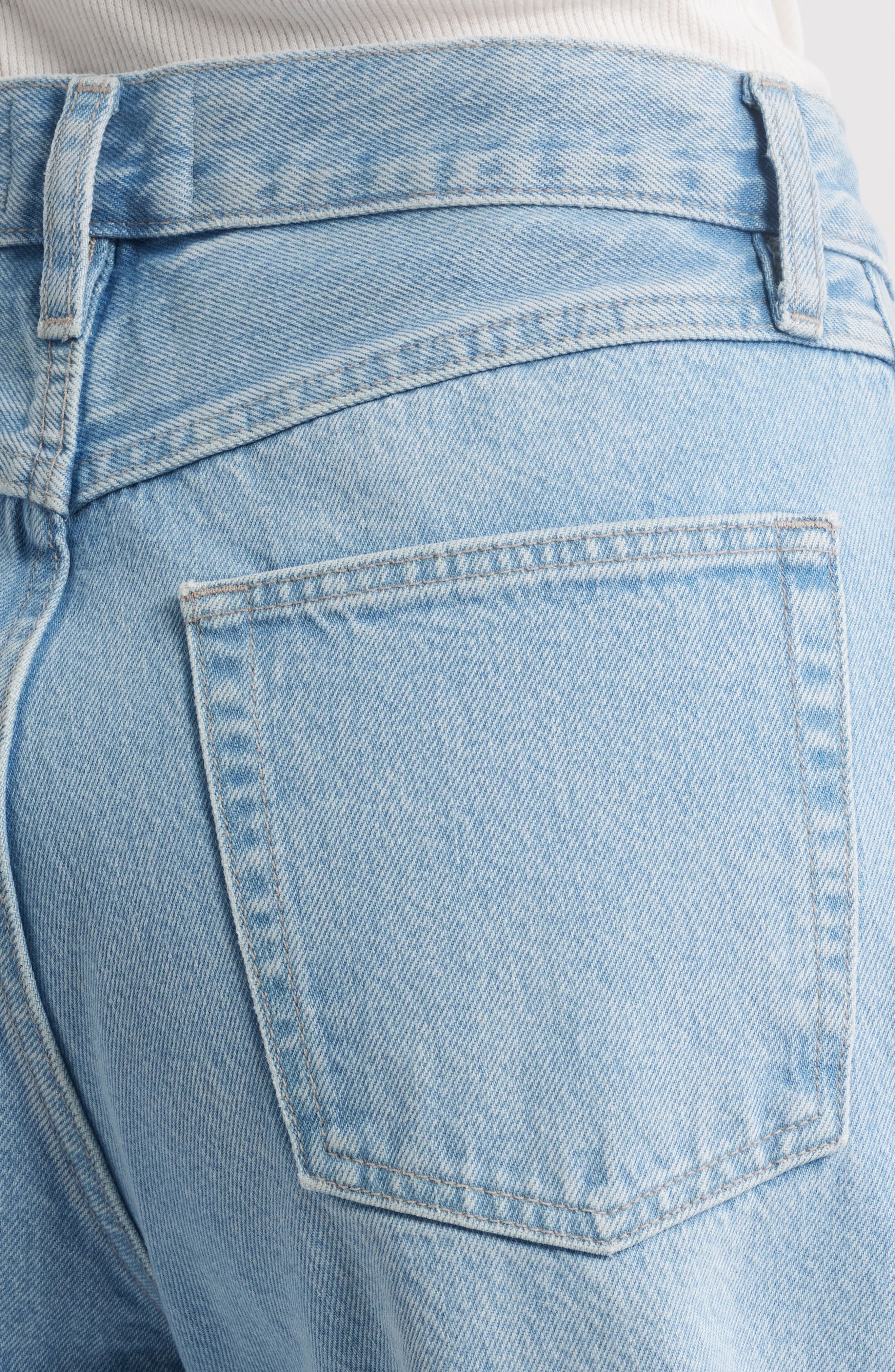FRAME The Twisted High Waist Ankle Barrel Jeans in Never at Nordstrom - 4