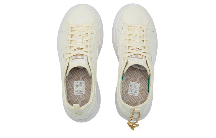 (WMNS) PUMA Suede Mayu Canvas 'Pristine' 383165-01 - 4