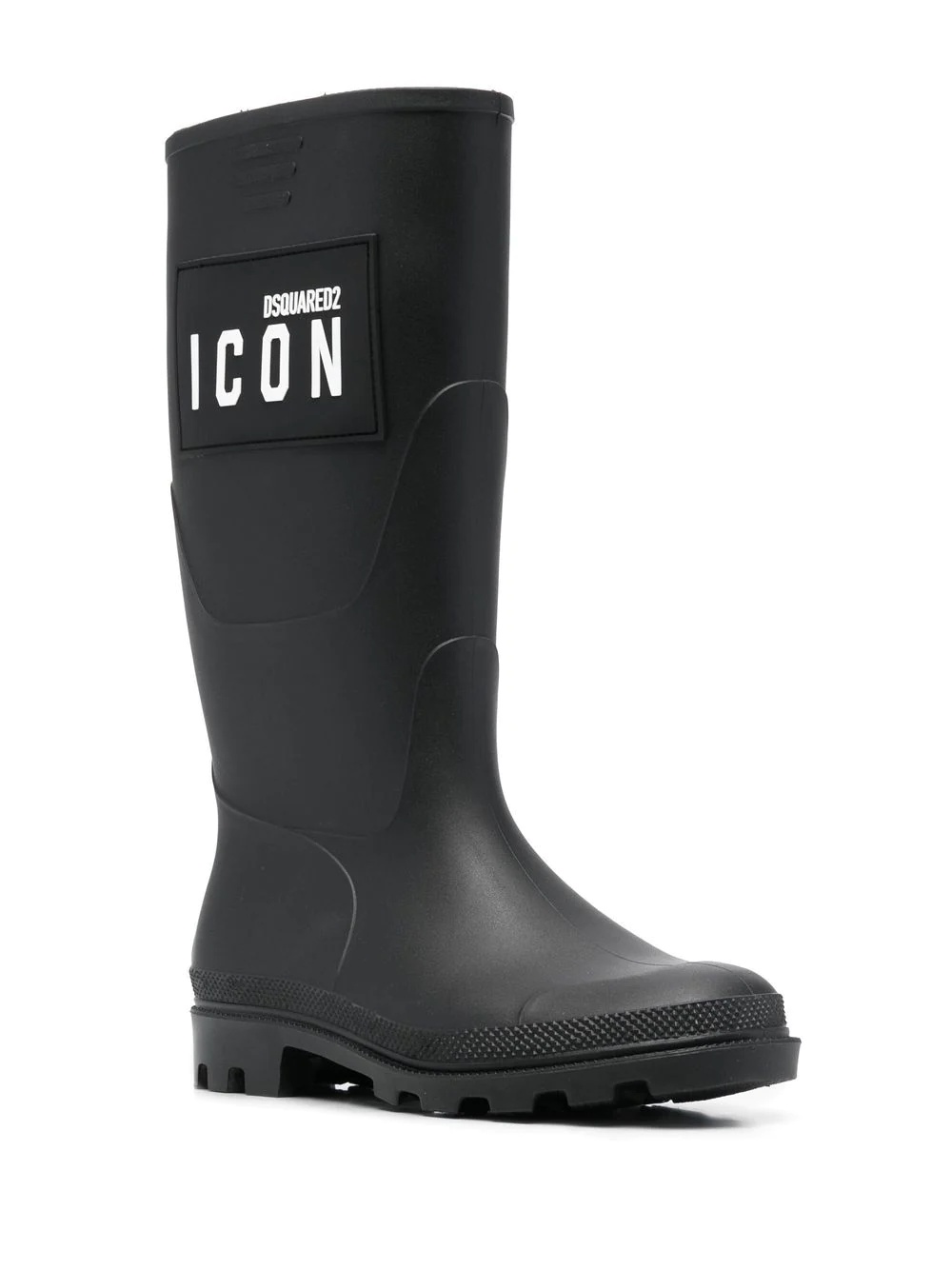 Icon-print knee-high boots - 2