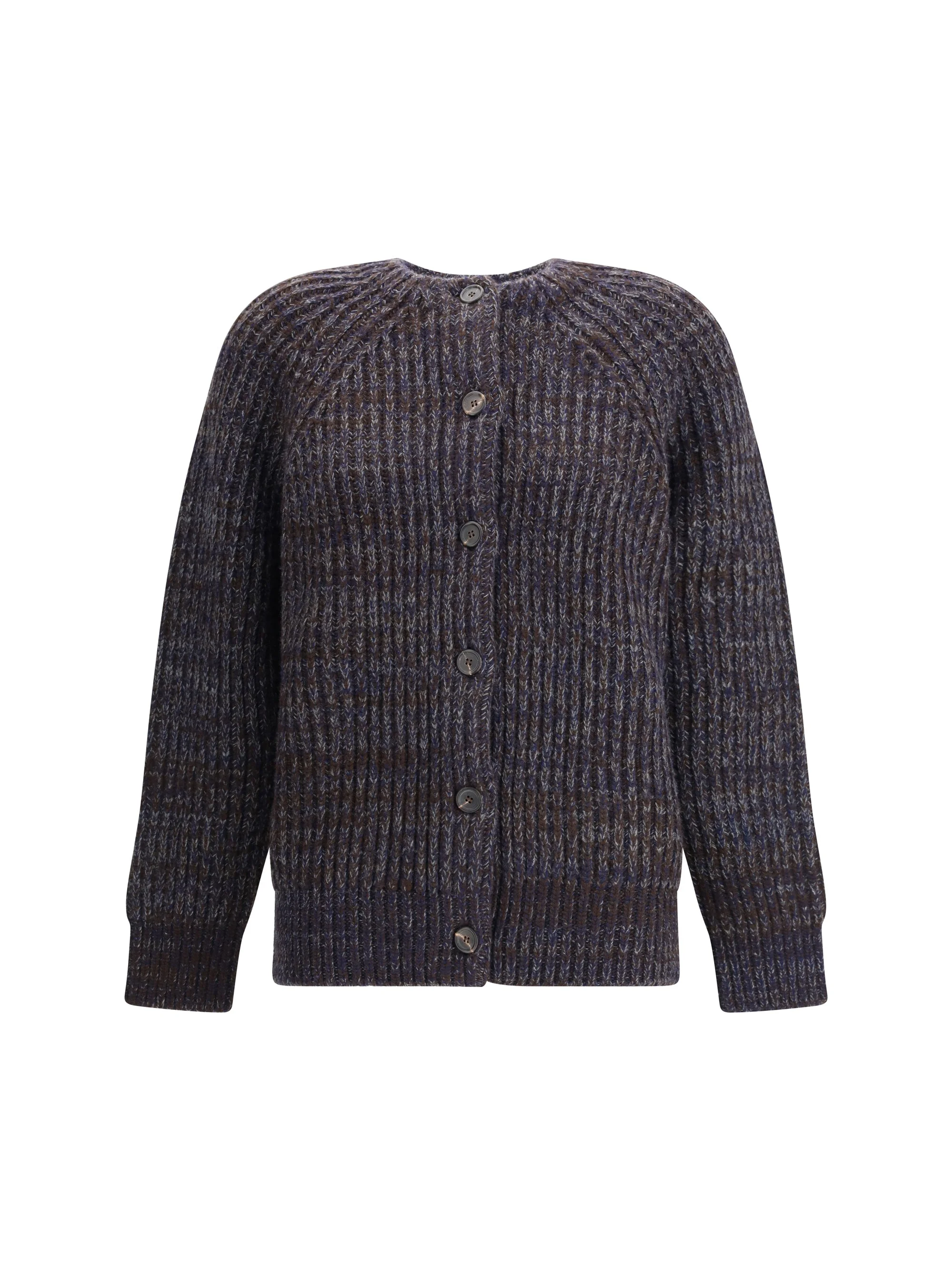 Prada Women Crew Neck Sweater With Button Closure - 1