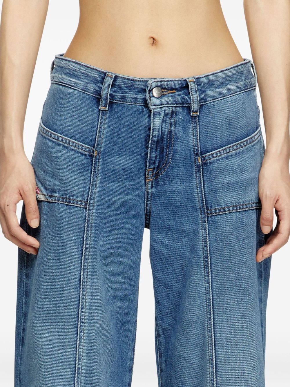 D-Akii wide-leg denim jeans - 5