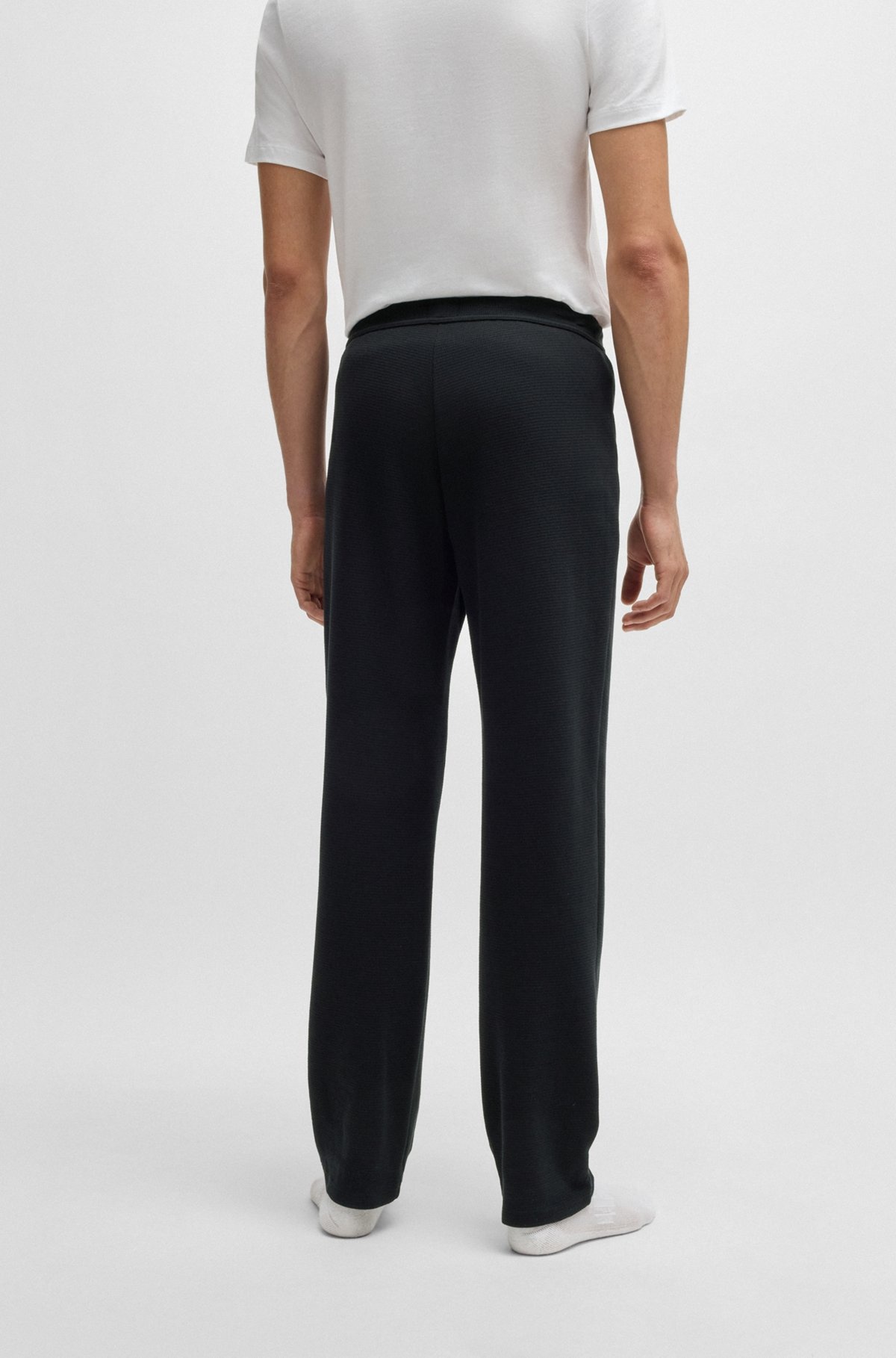 PAJAMA BOTTOMS WITH EMBROIDERED LOGO - 4