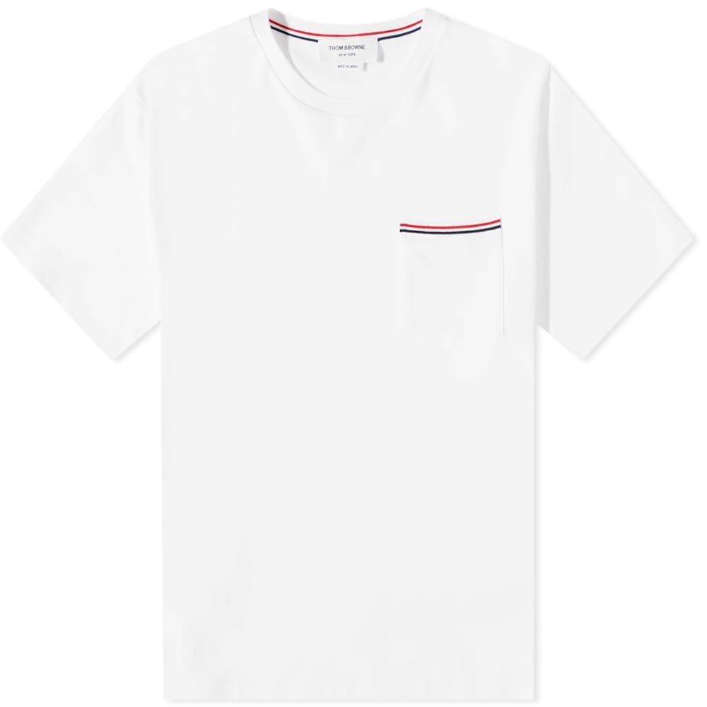 Thom Browne Oversized Stripe Pocket T-Shirt - 1