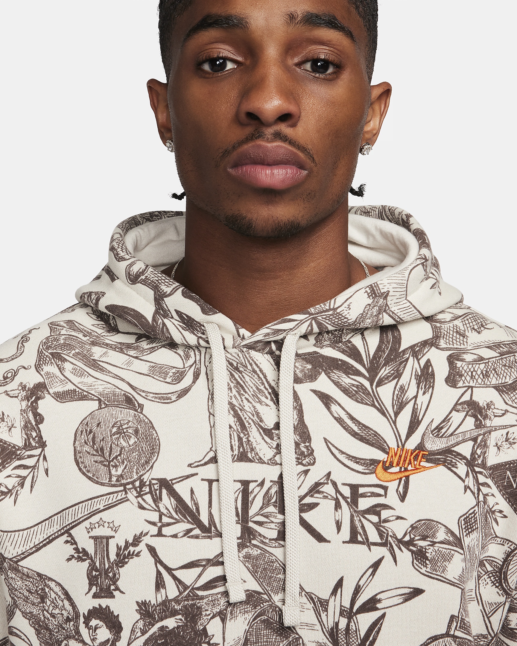 Nike Sportswear Club Fleece Men's Pullover Printed Hoodie - 3