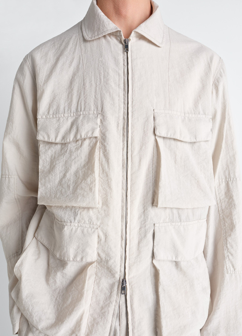 3D POCKET JACKET IN WASHED TECHNICAL COTTON 6