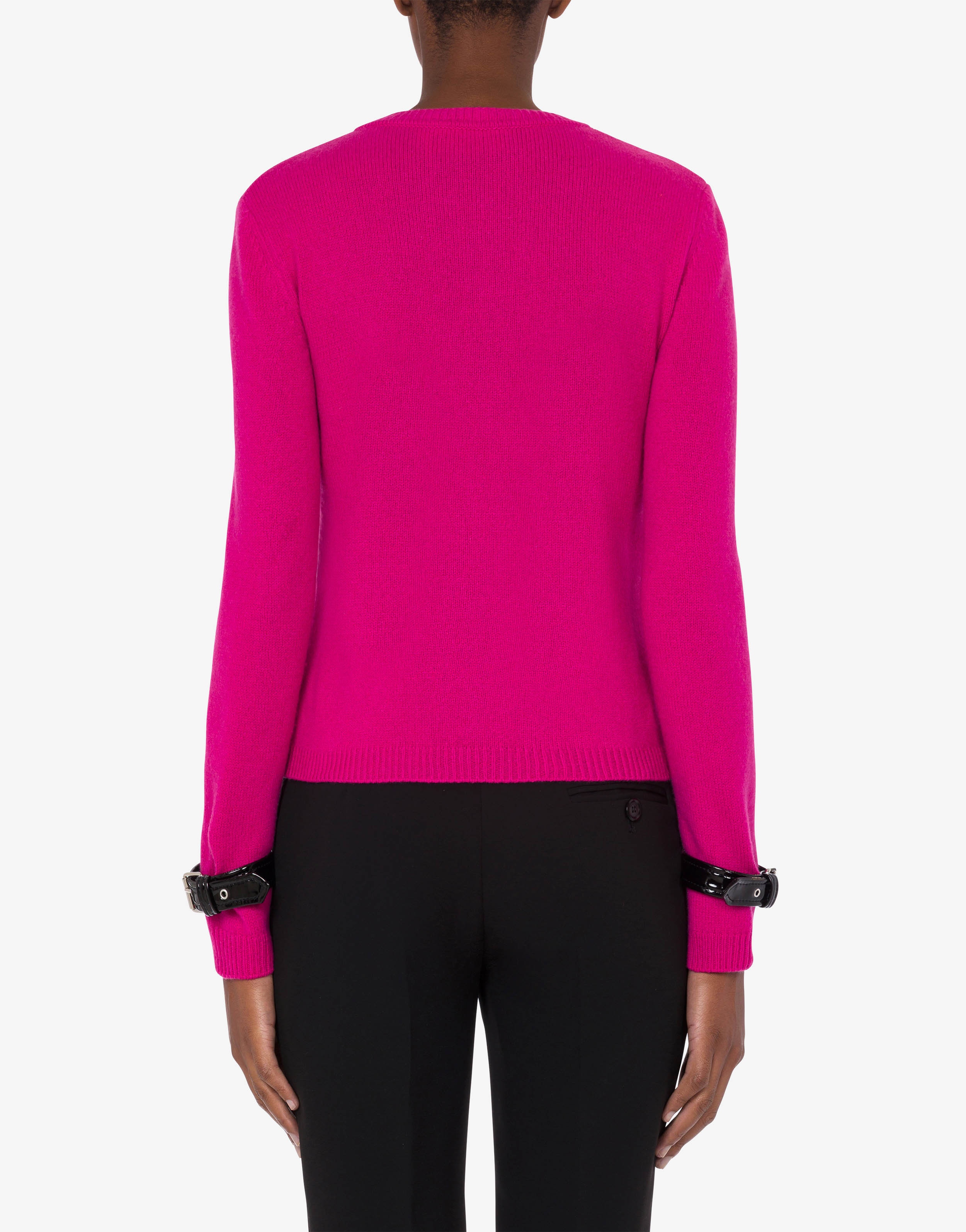 BONDAGE BUCKLE REGENERATED CASHMERE CARDIGAN - 3