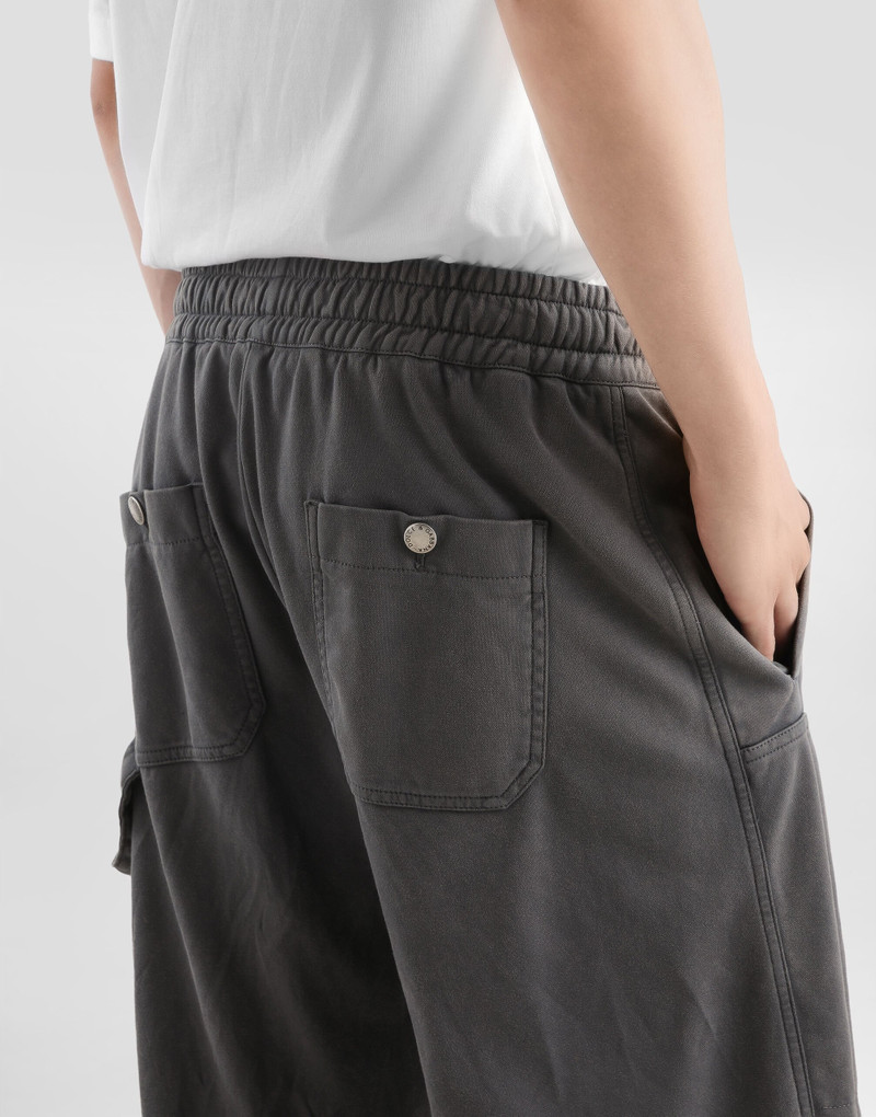 Jersey trousers with vintage treatment 5