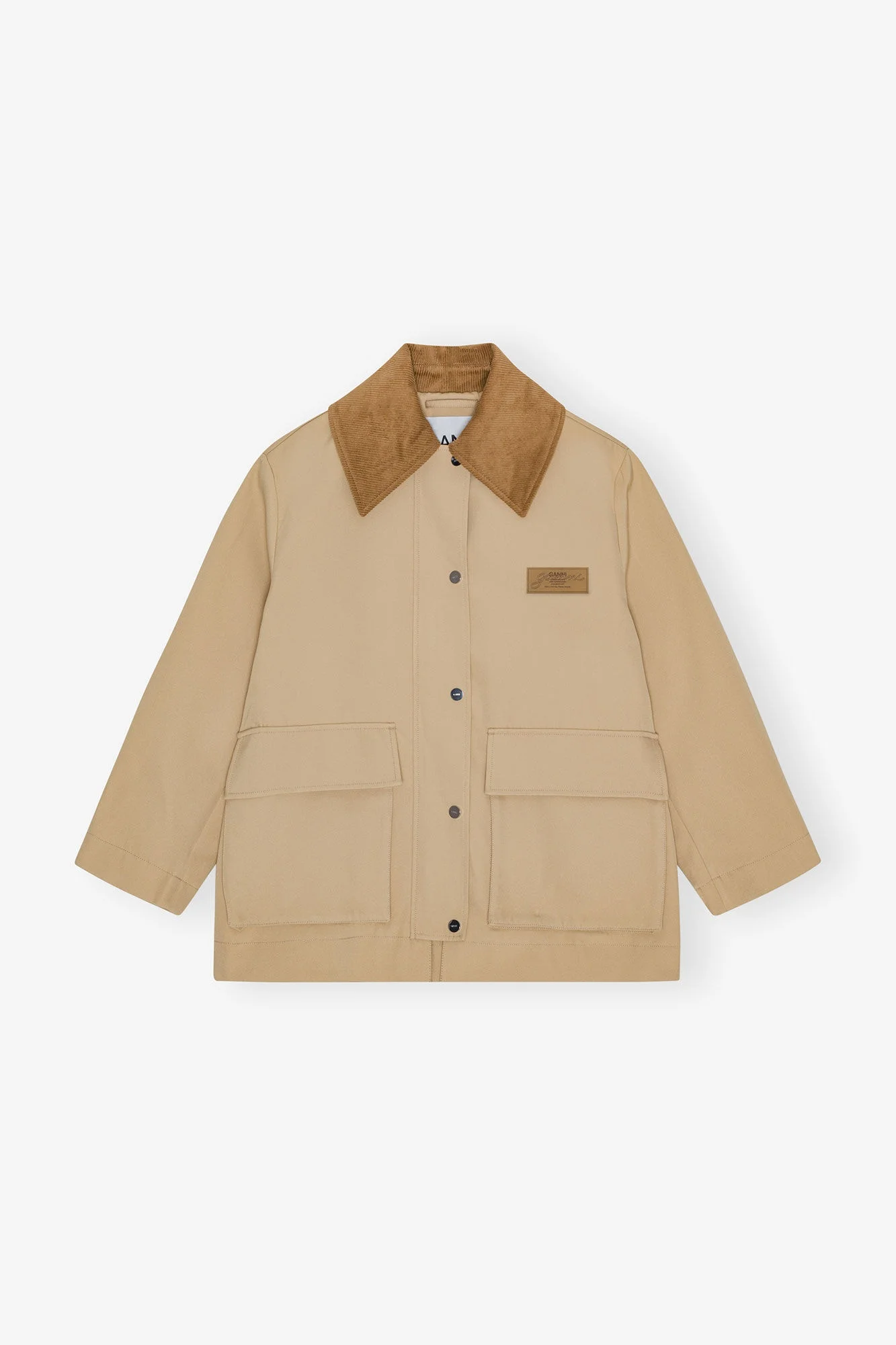 CAMEL TWILL MIDI JACKET - 1