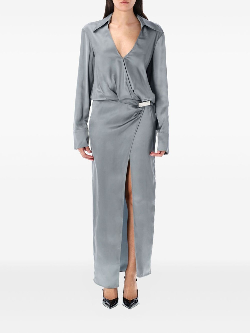 satin wrap dress 1