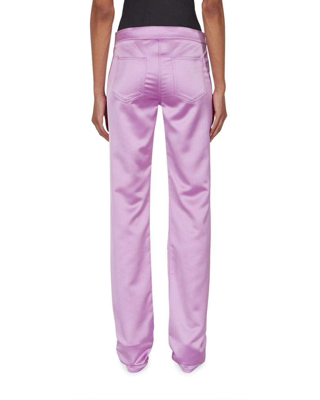 SATIN BUCKLE PANT - 5