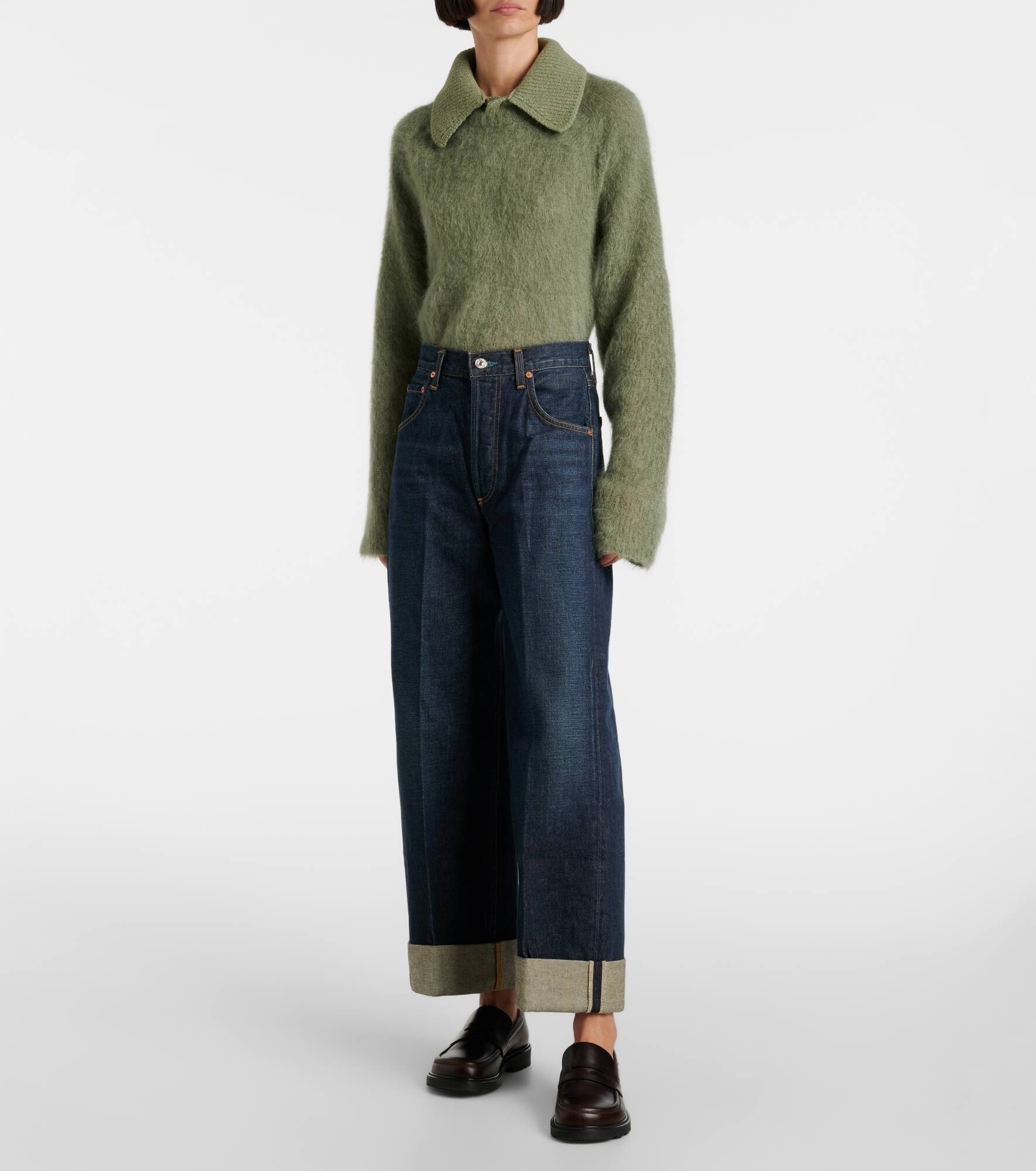 Ayla high-rise wide-leg jeans - 7