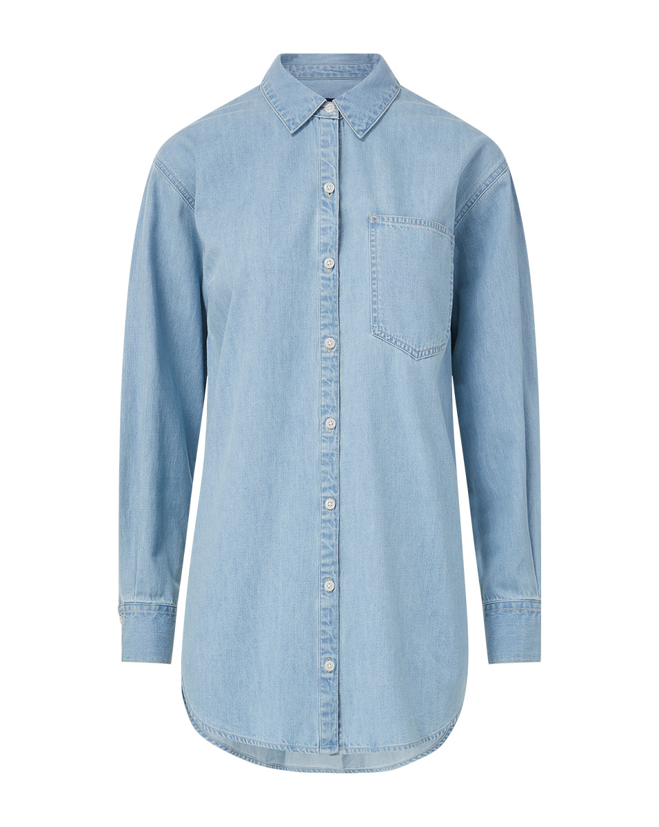 MAYA CHAMBRAY BUTTON-DOWN SHIRT - 1