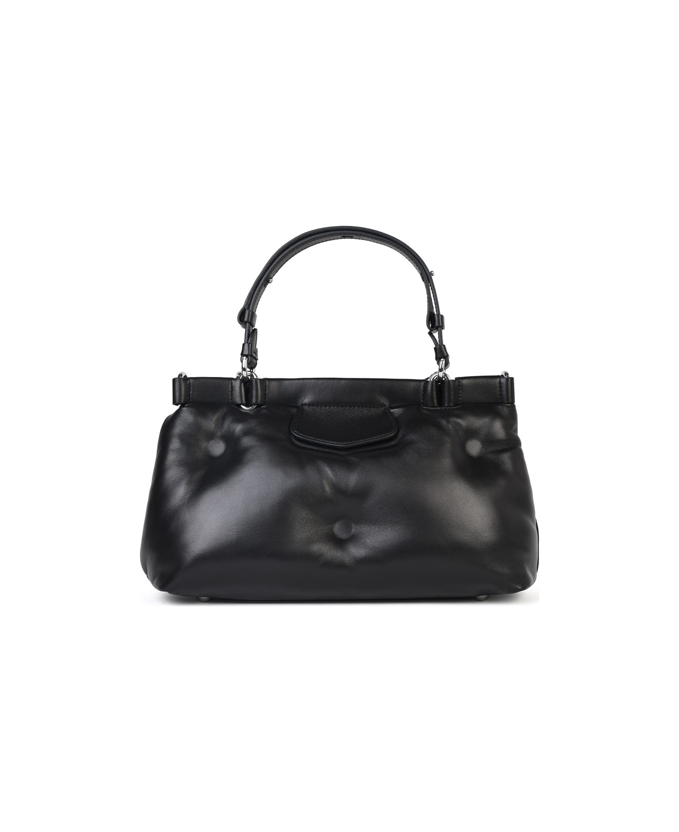 'glam Slam' Black Leather Bag - 3