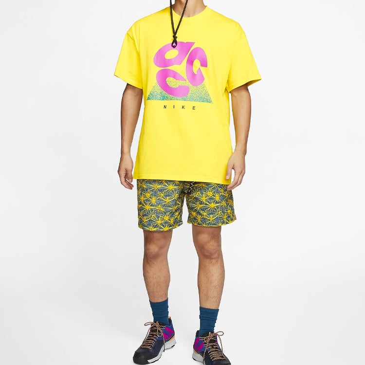 Nike Lab ACG Tee 'Opti Yellow Active Fuchsia' CT4171-731 - 3
